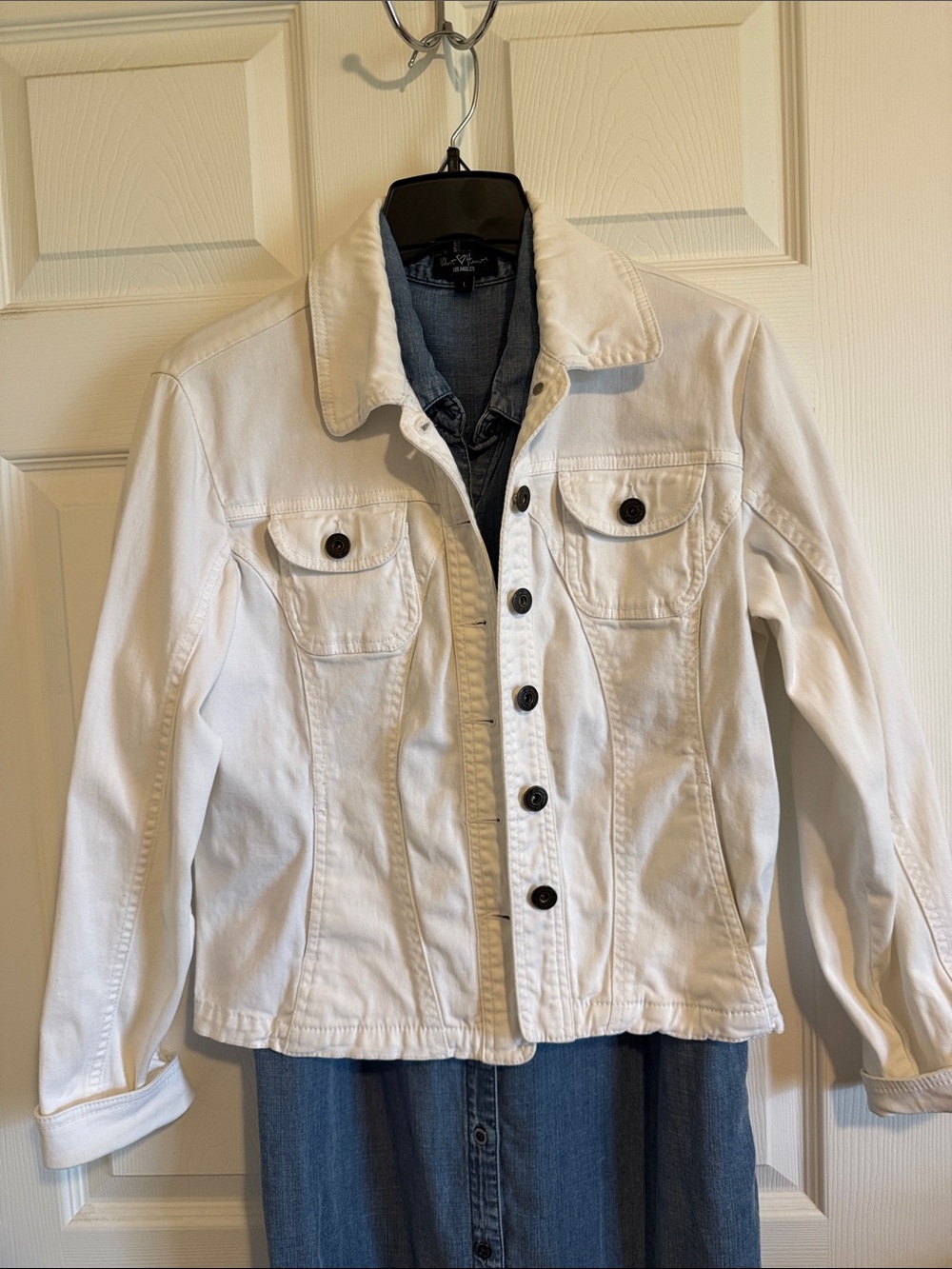 St. John's Bay White Denim Jacket